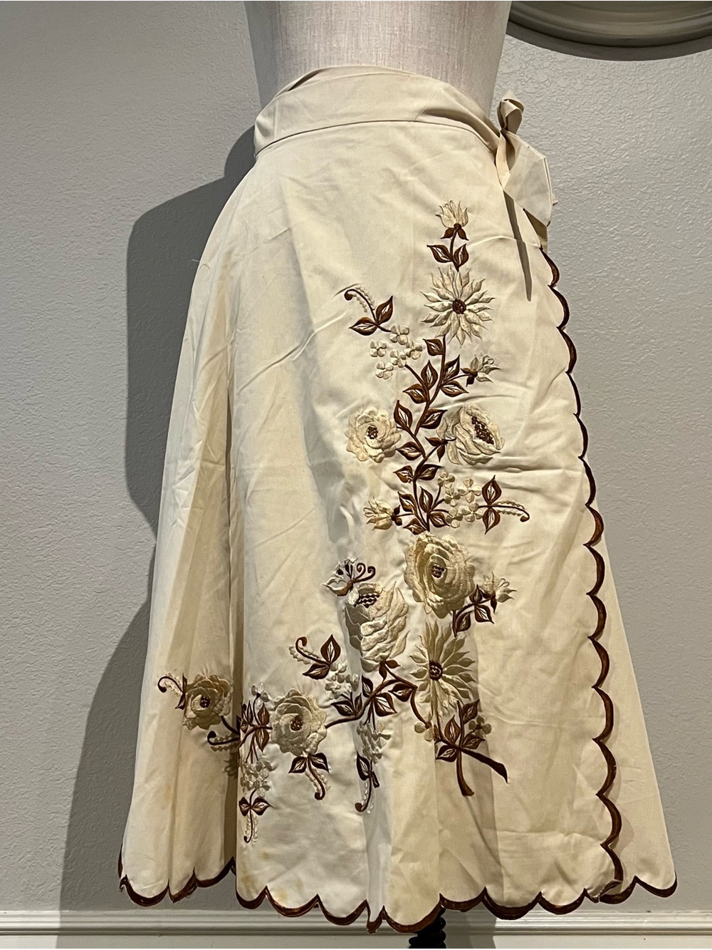 Vintage Embroidered Wrap Skirt (sold separately)